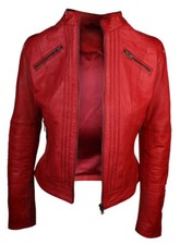 Giacca donna biker marrone