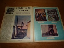 OTTONE ROSAI ANNO 1957 clipping articolo PITTORE I PAESAGGI E LA SUA GENTE