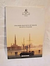 Libro UNA RARA RACCOLTA DI VEDUTE DI CITTA' ITALIANE ASTA VENEZIA 1993