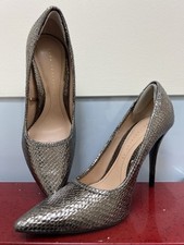 Zara Metallic Leather High