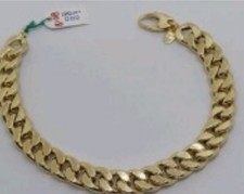 BRACCIALE DA UOMO A MAGLIA GRUMETTA  IN ORO GIALLO 18KT 11,3 GRAMMI (8018)
