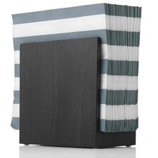 Portalovaglioli Rustici - Porta Tovaglioli in Legno Nero per Tavoli - Dispenser 