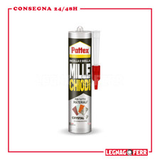 Millechiodi Crystal Cartuccia 290g Formula Flextec Montaggi Colla Adesivo Pattex
