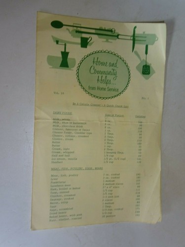 Opuscolo contatore calorie - opuscolo,