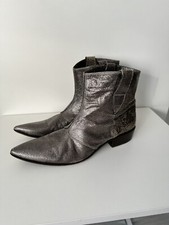 Stivaletti western pelle di serpente pitone italiano Gianni Barbato misura 38 1/2