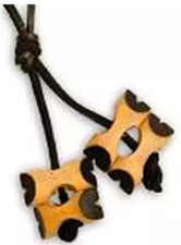 Woodbadge set 4 perline forma