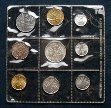 1980 SAN MARINO Italia set completo 9 MONETE con argento RUSSIA Giochi Olimpici UNC