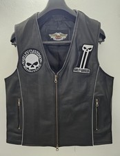 Giubbotto Smanicato Da Motociclista Harley-Davidson Retroriflettente Teschio