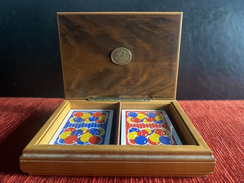 Cofanetto legno con - legno, carte