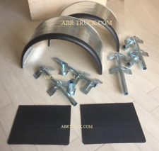 COPPIA PARAFANGO POSTERIORE ZINCATO BORDO GOMMA CALICI STAFFE COPPIA PARASPRUZZI