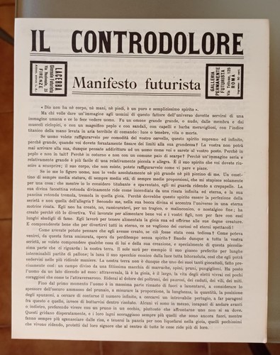 Manifesto futurista aldo - futurista,
