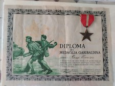 Medaglia garibaldina con il
