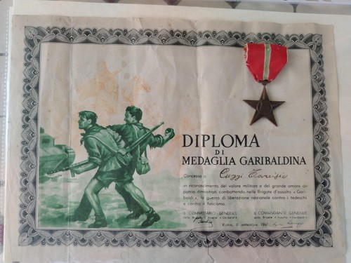 Medaglia garibaldina con - , il