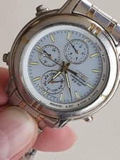 Orologio CITIZEN ECO-DRIVE CHRONOGRAPH 0850-H01601 non funzionante per ricambi o riparazioni
