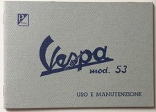 Piaggio - Vespa mod. 53 - uso e manutenzione - Anastatica
