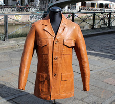 Giacca pelle vintage anni 70