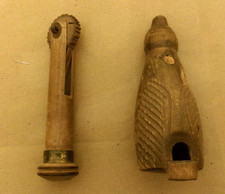 DUE RICHIAMI x UCCELLI - IN LEGNO - FATTI A MANO - SUONI VEROSIMILI