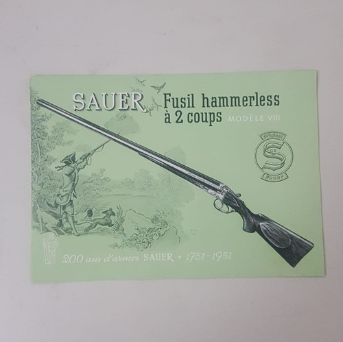 Depliant brochure sauer fusil - depliant,