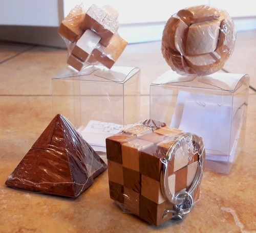 Rompicapo puzzle 4 giochi - rompicapo, 3d