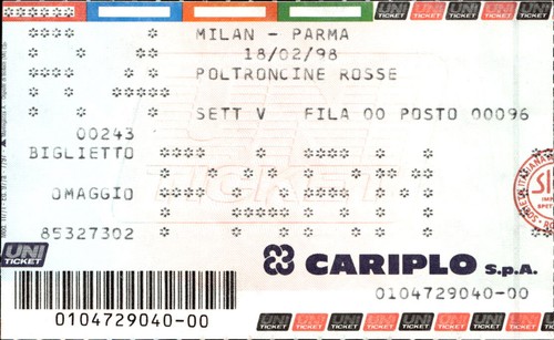 Biglietto stadio milan parma - stadio,