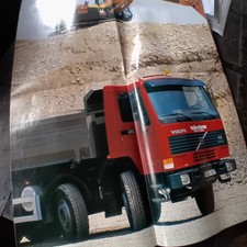 RIVISTA VADO E TORNO VOLVO FL12 CAVA TRUCK CAMION 1995 DOPPIO POSTER
