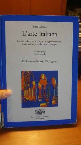 Arte italiana volume - l'arte, primo