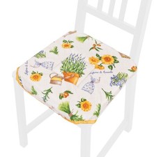 Cuscino Sedia Universale Trapuntato Coprisedia Cucina Lacci Lavabile Country