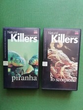 Natural Killers -PIRANHA/LO SCORPIONE (Grandi predatori del regno animale) 2 VHS