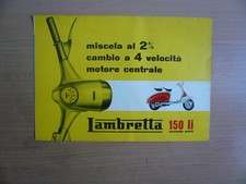 Lambretta 150li seconda serie, depliant originale Italia, anni 60