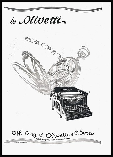 Pubblicita 1929 olivetti 20 - 1929,