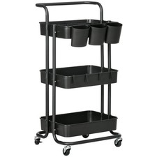 HOMCOM Carrello Cucina a 3