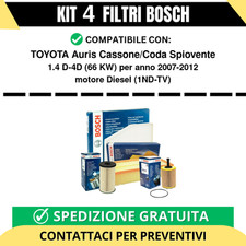 KIT BOSCH 4 Filtri tagliando