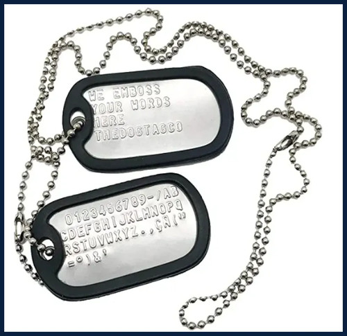 Targhetta cane militare - , in