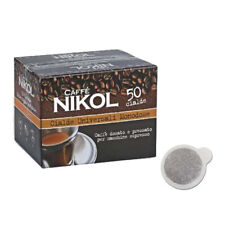 50 cialde CAFFE' NIKOL cialda monodose universali per caffè macchine Espresso 