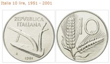 REPUBBLICA ITALIANA LIRE 10