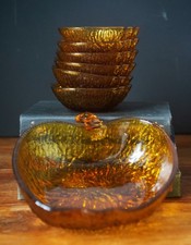 VETRO AMBRATO VINTAGE set 7