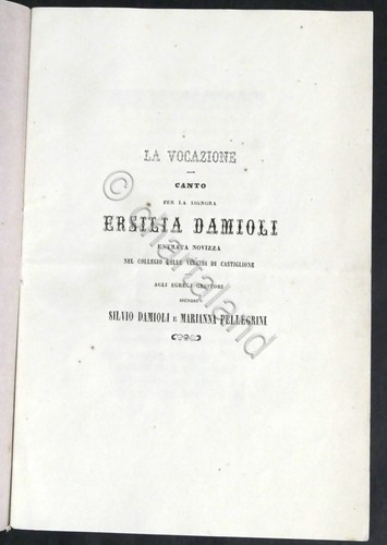 Vocazione canto per ersilia - la,