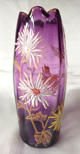 Vaso vetro smaltato - vetro,