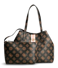 GUESS VIKKY tote logo moka