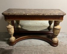 credenza vintage marble top