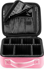 Beauty Case Da Viaggio Donna Borsa Cosmetica Professionale Portatile Trousse Mak