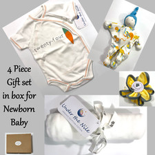 Body neonato unisex baby shower biologico regalo in confezione giocattolo coperta ricezione