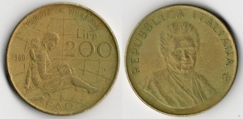 Italia 200 lire - 1980,
