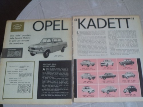 Prova quattroruote 1963 opel - prova,