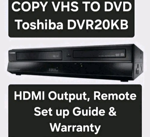 Toshiba dvr20 copia vhs dvd - copia,