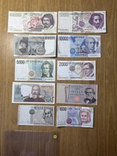 LOTTO 10 BANCONOTE LIRE 100000