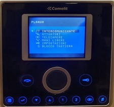 COMELIT 6101B MONITOR COLORI VIVAVOCE SERIE PLANUX BLACK COMPLETO DI STAFFA 6114