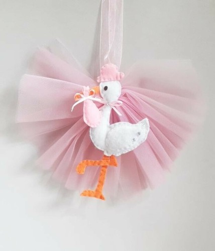 Fiocco nascita tulle - nascita,