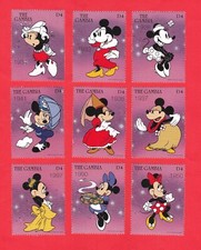 SET FRANCOBOLLI MINNIE MOUSE
