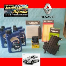 KIT TAGLIANDO RENAULT CLIO 3 III MODUS NISSAN MICRA 1.5 DCI 5L ELF 5W40 + FILTRI